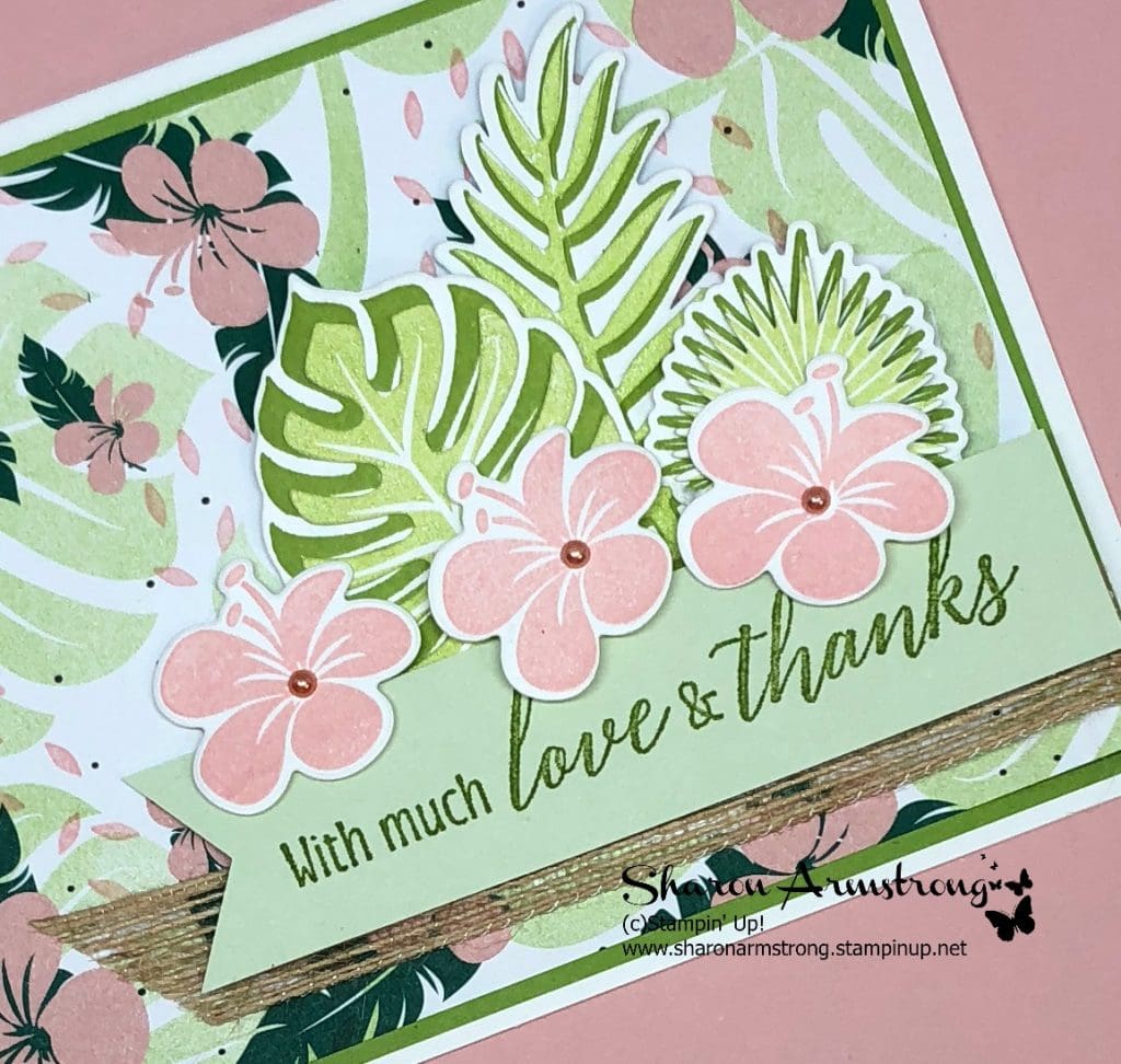 Die Cutting Tips & Tricks Using Tropical Chic Bundle by Stampin Up