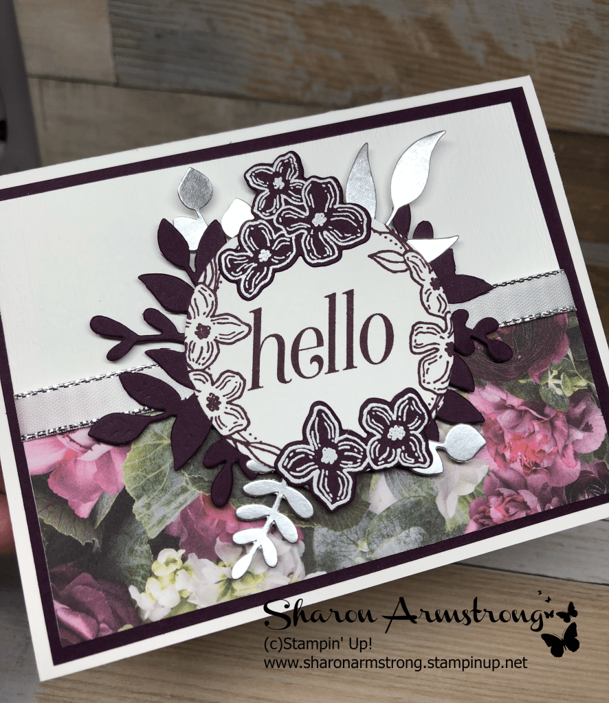 Die Cutting and Embossing a Floral Card | Floral Frames Swap