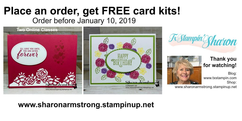 TxStampin January 2019 Online Classes