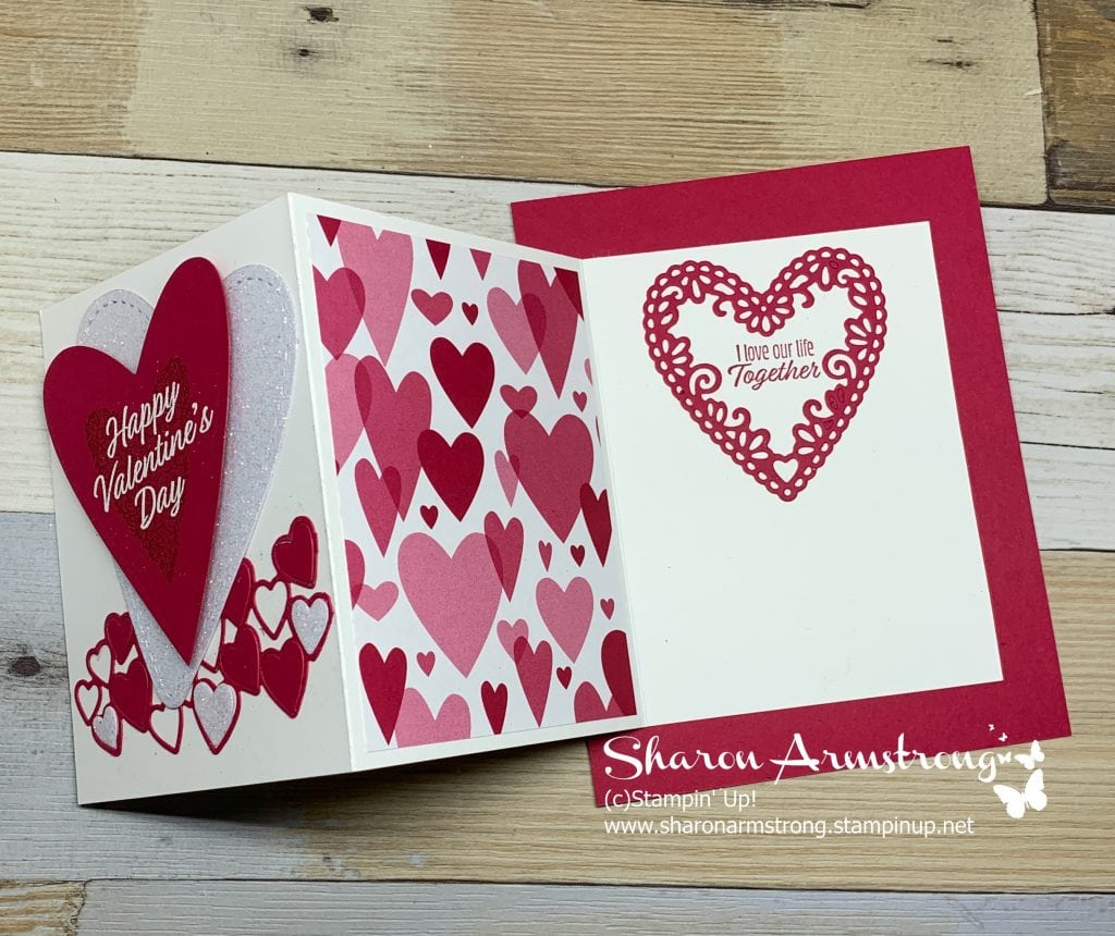 Exciting and Easy Fun Fold Valentine Card