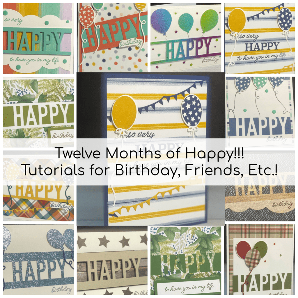 Wow! 12 Handmade Birthday Cards to Last All Year Long!!