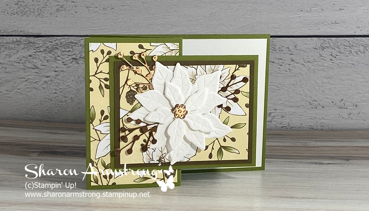 The Best Poinsettia Fun Fold Card You Can Make This Season