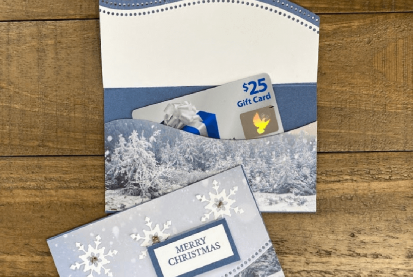 A Gift Card Holder for Christmas You Can Make in Easy Steps