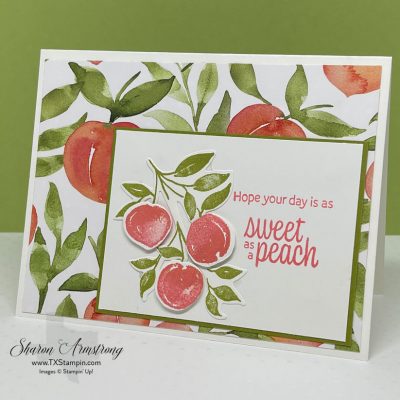 Adorable Sweet as a Peach Card & Irresistible Card Class Offer