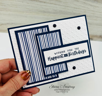 Make A Simple Card & Add A Charming Sentiment | 5 Minute Card Idea