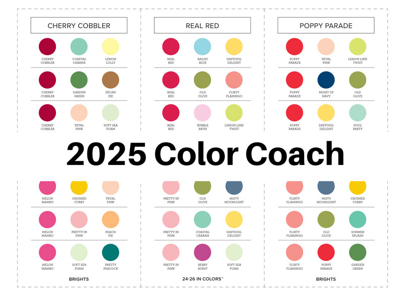 2025 Color Coach with Stampin' Up! Colors - TX Stampin' Sharon