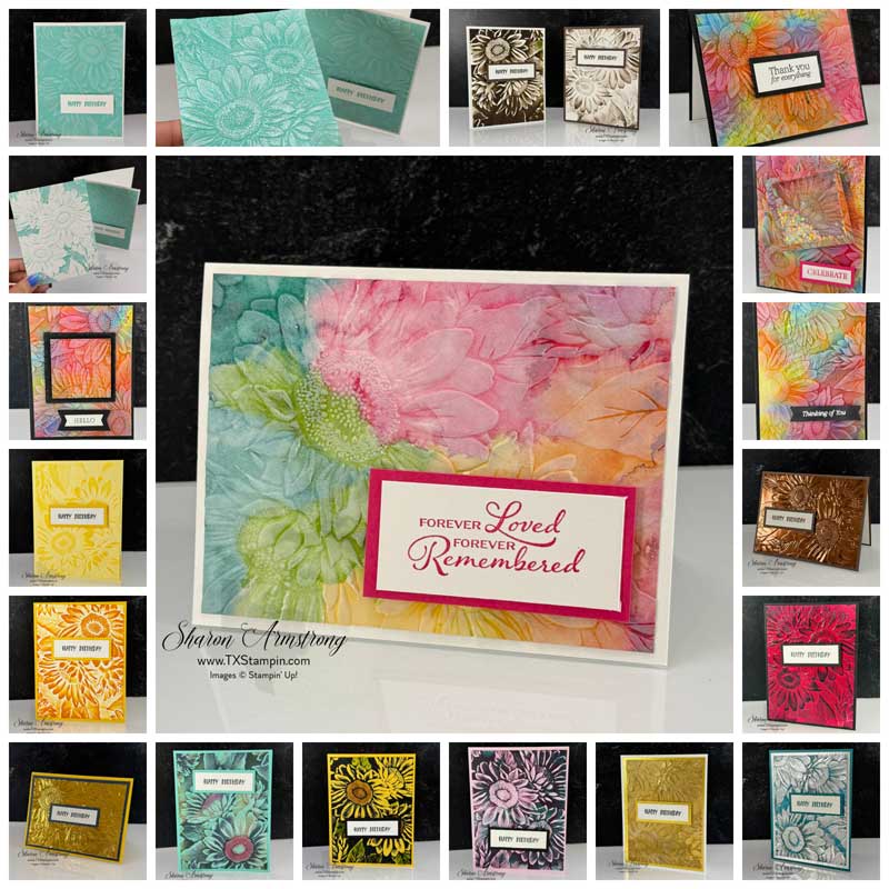 10+ Ways to Use the Sunflower 3D Embossing Folder
