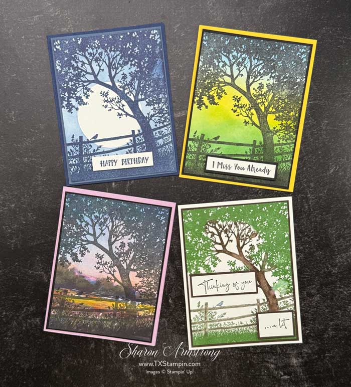 4 Peaceful Card Ideas Using the Peaceful View Stamp Set