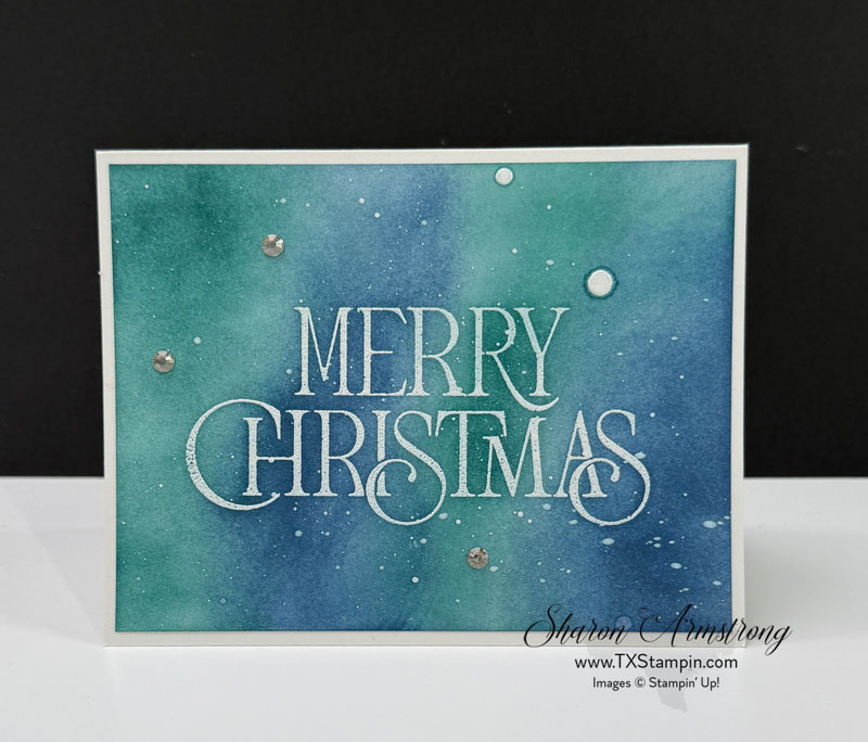 Create a Peaceful Christmas Card with Blending Brushes
