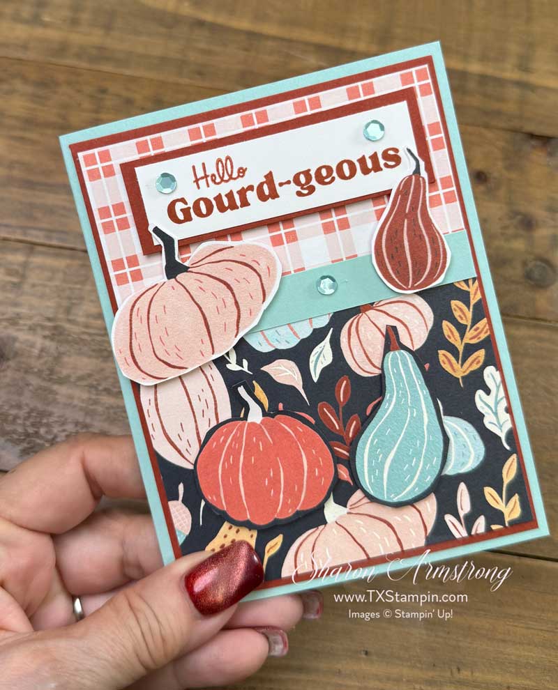 Easy Fall Card Ideas with Painted Pumpkins